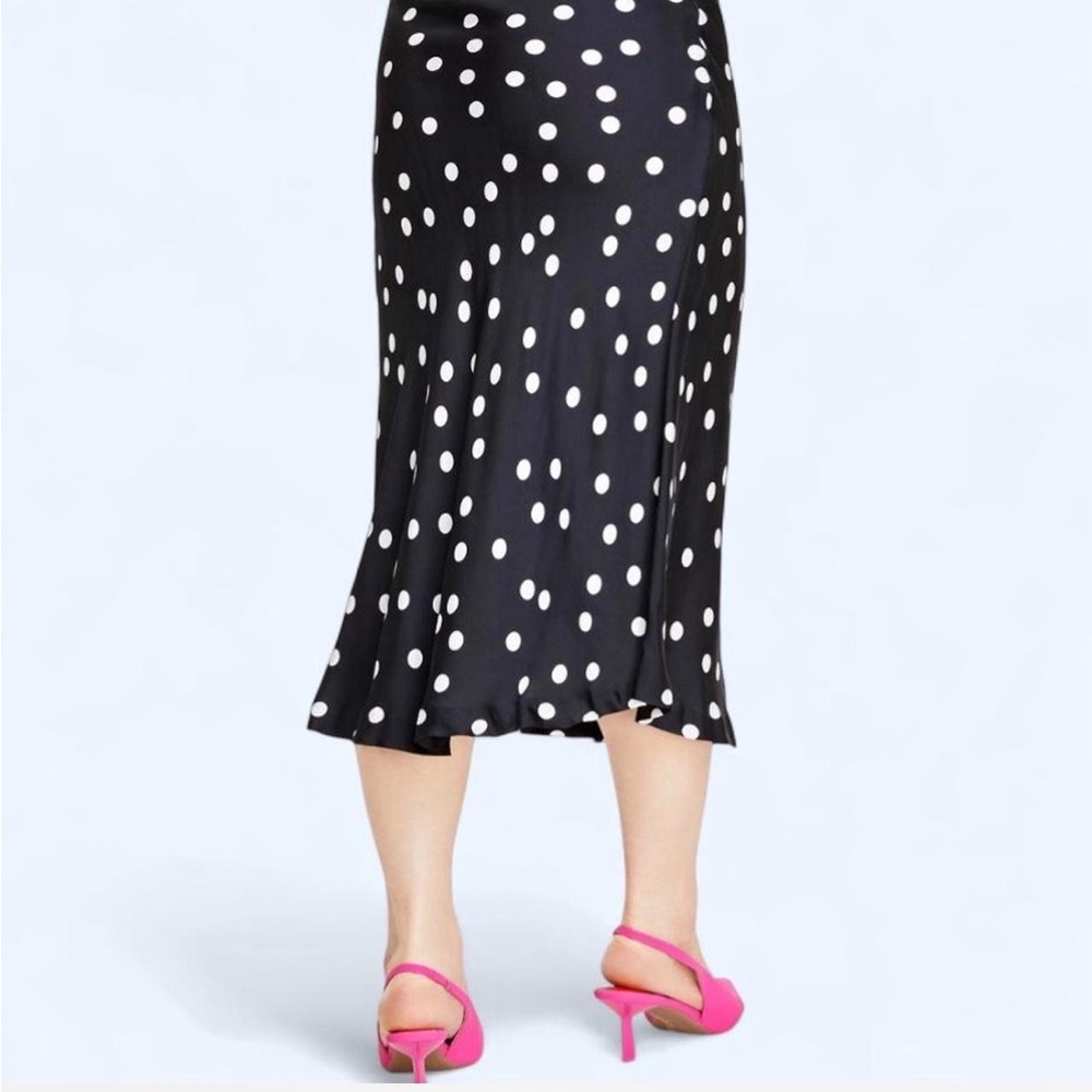 On 34th Women's Dot-Print Midi Slip Skirt